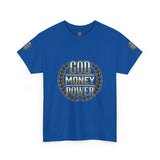 God Money Power Tee — Inspirational Faith & Success Graphic T-Shirt