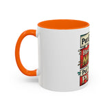 Put GOD First Hustle For The MONEY Accent Coffee Mug — Motivational Faith & Success Gift (11/15 oz)