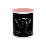Angel Of Death Grim Reaper Black Accent Coffee Mug — Dark Gothic Scythe Design (11/15oz)