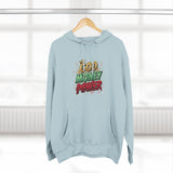 God Money Power Hoodie — Graphic Fleece Pullover with Crown Logo