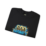 God Money Power Crewneck Sweatshirt — Bold Faith & Hustle Graphic Pullover