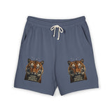 Tiger Face 'Good Mood Power' Fleece Sweat Shorts