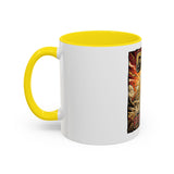 Coffee Mug - 'God Money Power' Pyramid Graphic Accent Mug (11/15oz)