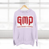GMP 'God Money Power' Hoodie – Bold Red Logo Fleece Pullover