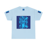 God Money Power Graphic Tee — Blue Urban Streetwear T-Shirt
