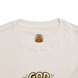 Toddler Tee — "God Money Power" Jack-o'-Lantern Halloween Shirt