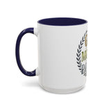 God Money Power Accent Coffee Mug — Inspirational Faith & Success Ceramic Mug (11/15 oz)