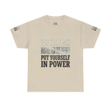 Inspirational Faith Tee — "Put God First, Hustle for the Money, Put Yourself in Power"