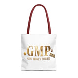 GMP "God Money Power" Gold Logo Tote Bag
