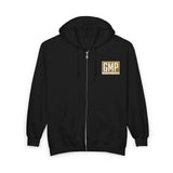 GMP God Money Power Zip Hoodie — Black Full‑Zip Sweatshirt