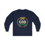 Money Power Long Sleeve Tee — “GMP GOD” Laurel Graphic