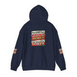 Hoodie — "Put GOD First, Hustle For The MONEY, Put Yourself In POWER" Inspirational Graphic Hoodie