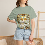 God Money Power Graphic T-Shirt — Bold Gold Faith & Hustle Tee