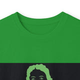 Long Sleeve Tee — Neon Green 'God Money Power' Graphic