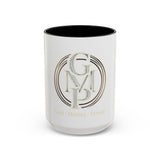 GMP Monogram Accent Coffee Mug — Gold Circle Initials (11/15oz)