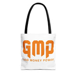 GMP 'God Money Power' Graphic Tote Bag – Bold Orange Statement Carryall