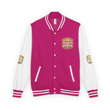 Letterman Jacket — God Money Power Gold Emblem Varsity Jacket