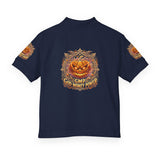 Youth Polo — Halloween Pumpkin- God Money Power