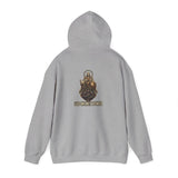 Hoodie — 'God Money Power' Buddha Graphic Pullover