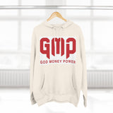 GMP 'God Money Power' Hoodie – Bold Red Logo Fleece Pullover