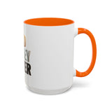 God Money Power Accent Coffee Mug — Inspirational Faith & Wealth Quote