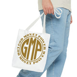 God Money Power Tote Bag — GMP Gold Logo Canvas Tote