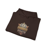 God Money Power Hoodie — Vintage Emblem Graphic Hooded Sweatshirt