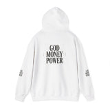 God Money Power Hoodie — Minimalist Faith & Ambition Pullover