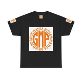 God Money Power (GMP) Logo T-Shirt — Retro Orange Circle Graphic Tee