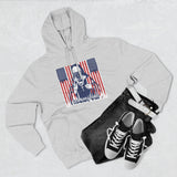 Patriotic 'God Money Power' Hoodie — Americana Flag Graphic Fleece Hoodie