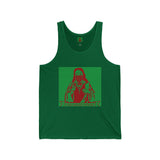 Religious Street Art Tank — Red & Green Madonna Graphic Tank Top