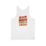 GMP God Money Power Graphic Tank Top — Bold Retro Typography Summer Tank