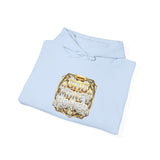 Hoodie — "God Money Power" Gold Emblem Pullover