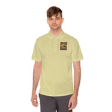 God Money Power Pyramid Polo Shirt — Vintage Pyramid Graphic Men’s Sport Polo