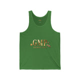 GMP (God Money Power) Gold Logo Tank Top — Faith-Inspired Motivational Graphic Tank