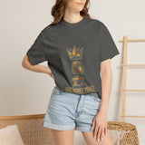 God Money Power T-Shirt — Crown & Coins Faith-Inspired Graphic Tee
