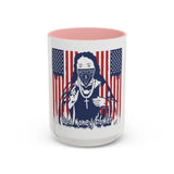 God, Money, Power Coffee Mug — Patriotic Street Art Accent Mug (11/15oz)