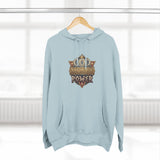 Hoodie — 'God Money Power' Vintage Emblem Fleece Hoodie