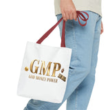 GMP "God Money Power" Gold Logo Tote Bag