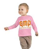 Toddler Long Sleeve Tee — GMP "God Money Power" Orange Graphic