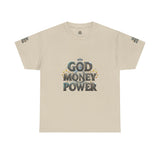 God Money Power Graphic Tee — Faith & Hustle Christian T-Shirt