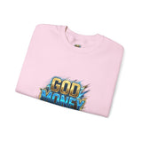 God Money Power Crewneck Sweatshirt — Bold Faith & Hustle Graphic Pullover