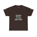 GMP GOD Money Power Tee — Metallic Logo Graphic T-Shirt