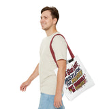 Inspirational Gospel Tote Bag - "Put God First, Hustle for the Money, Put Yourself in Power"