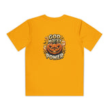 Youth Pumpkin Power Tee - "God Money Power" Halloween Graphic Shirt