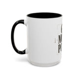 God Money Power Accent Coffee Mug – Inspirational Religious Typography Mug (11/15oz)