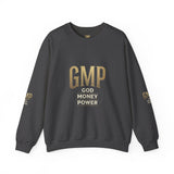 GMP 'God Money Power' White Crewneck Sweatshirt