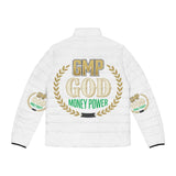 Money Power Puffer Jacket — GMP GOD Logo Men’s Puffer