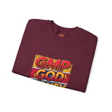 GMP God Money Power Graphic Crewneck Sweatshirt