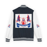 Letterman Jacket — Patriotic "God Money Power" Crest Varsity Jacket
